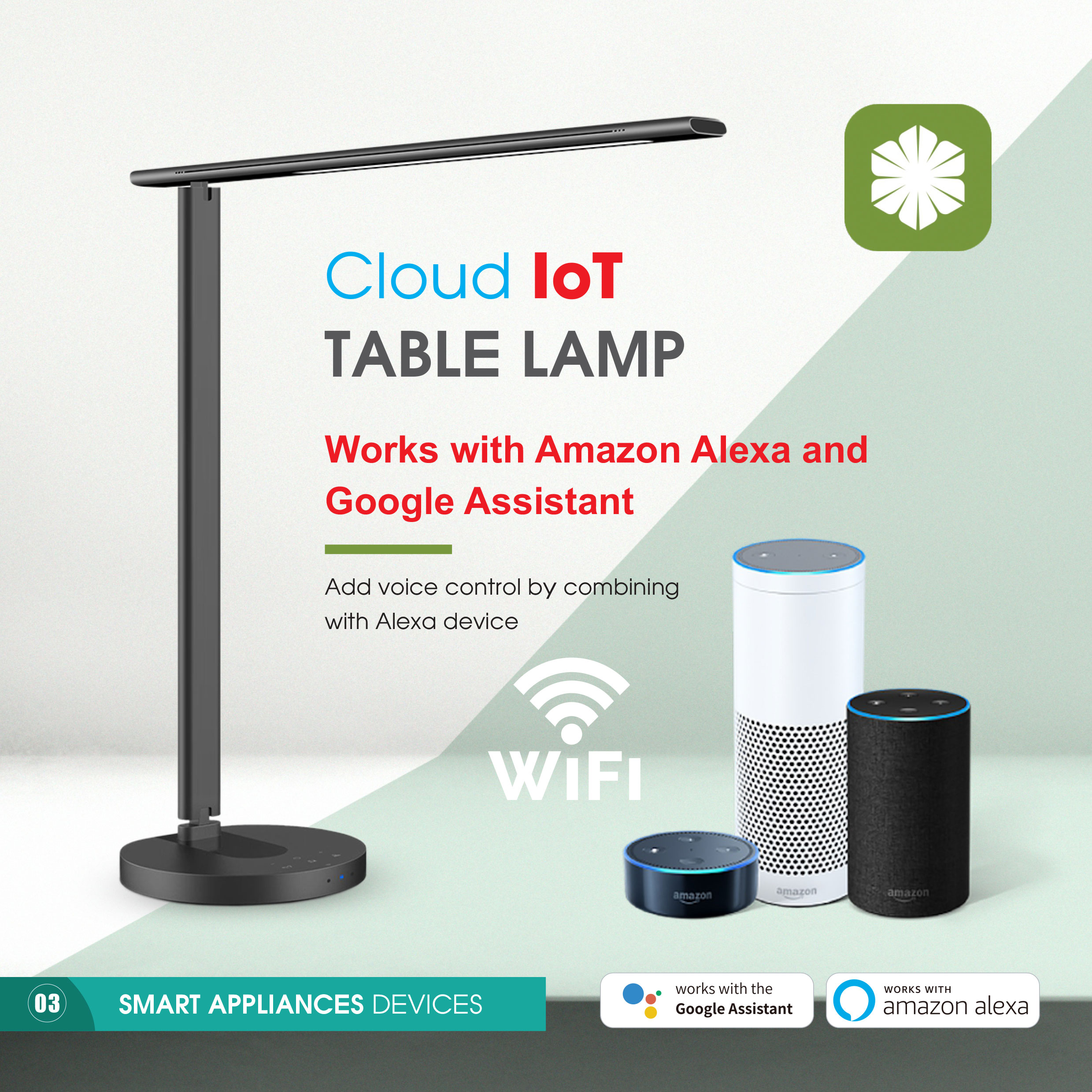Cloud IoT Table Lamp SC-TL1 SC-TL1. * Đèn bàn sạc không dây ánh sáng tự nhiên LED 12V * Kết nối và điều khiển linh hoạt thông minh trên điện thoại di động