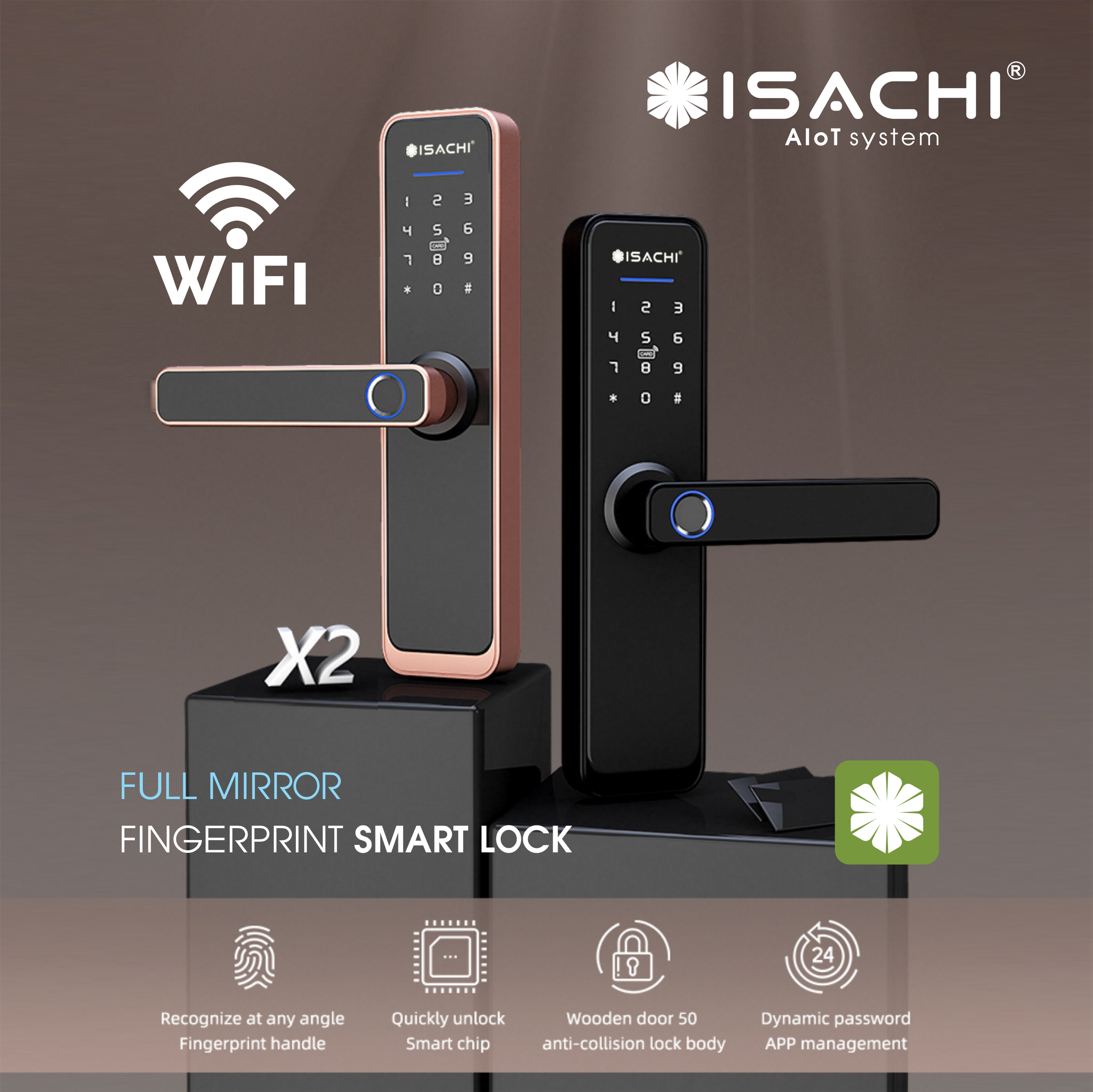 Full Mirror Fingerprint Smart Lock Full Mirror Fingerprint Smart Lock. 
