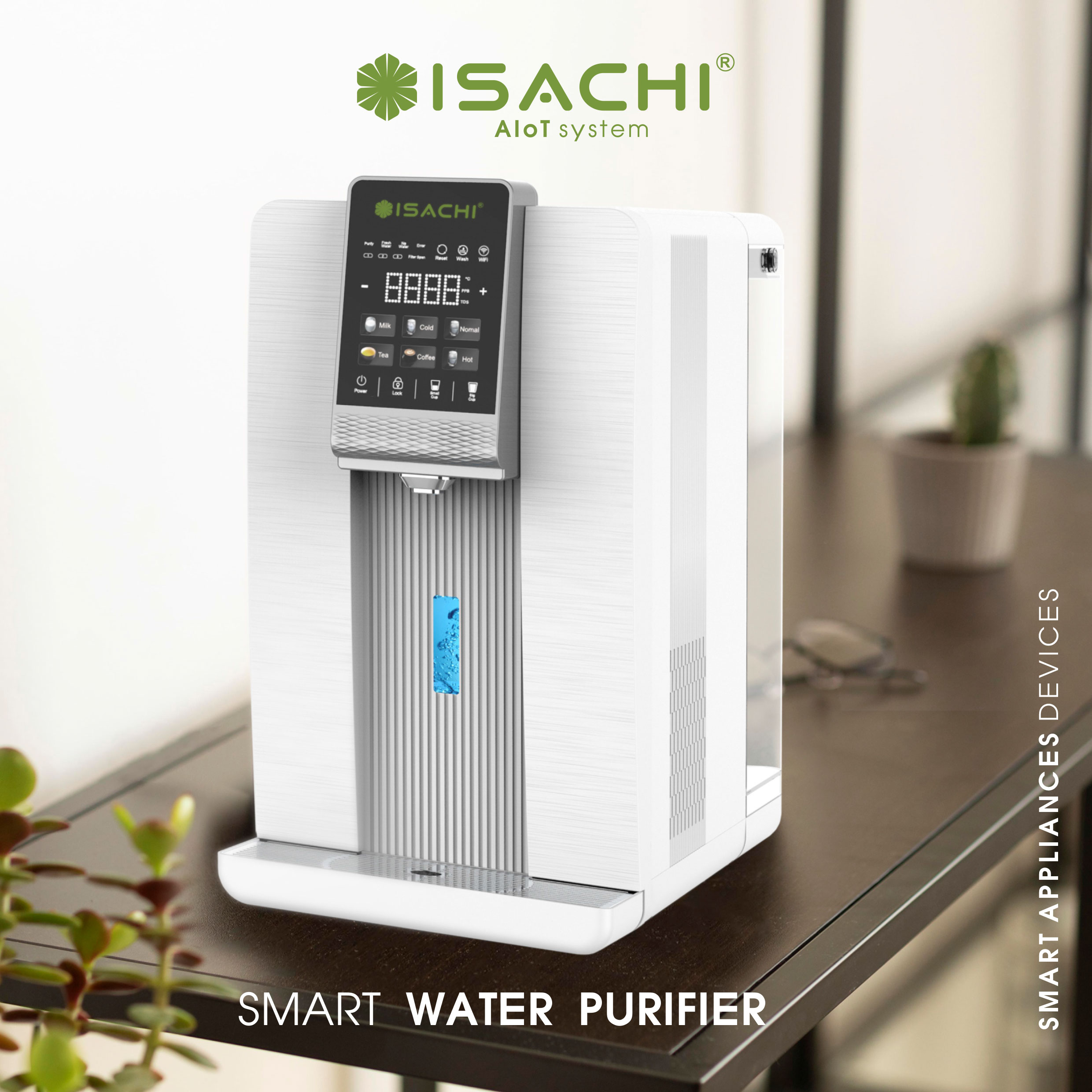 Máy lọc nước thông minh, chăm sóc sức khỏe gia đình tốt hơn cùng AIOT ISACHI