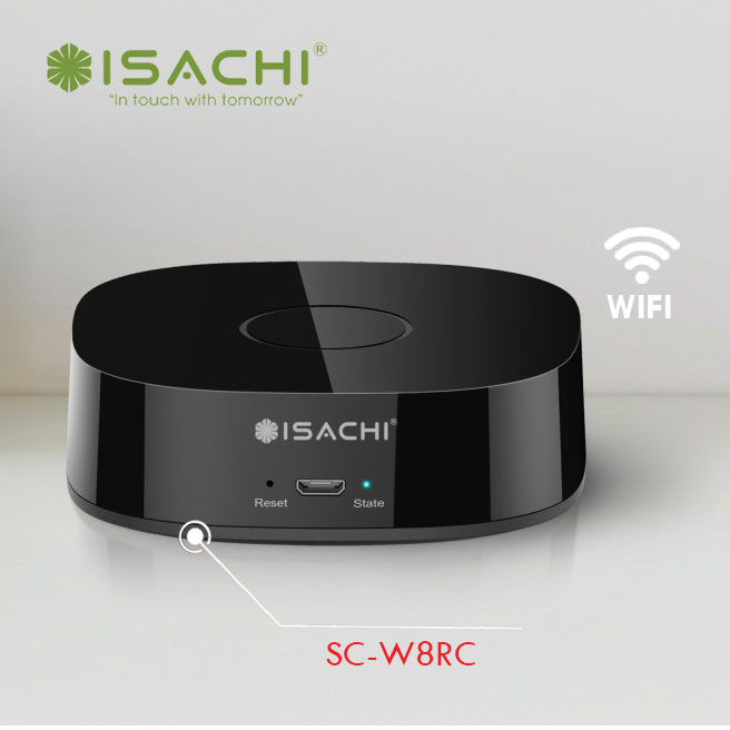 Điều khiển hồng ngoại thông minh SC-W8RC. Liên kết đa thiết bị nhanh chóng; tương thích với nhiều thương hiệu khác nhau.